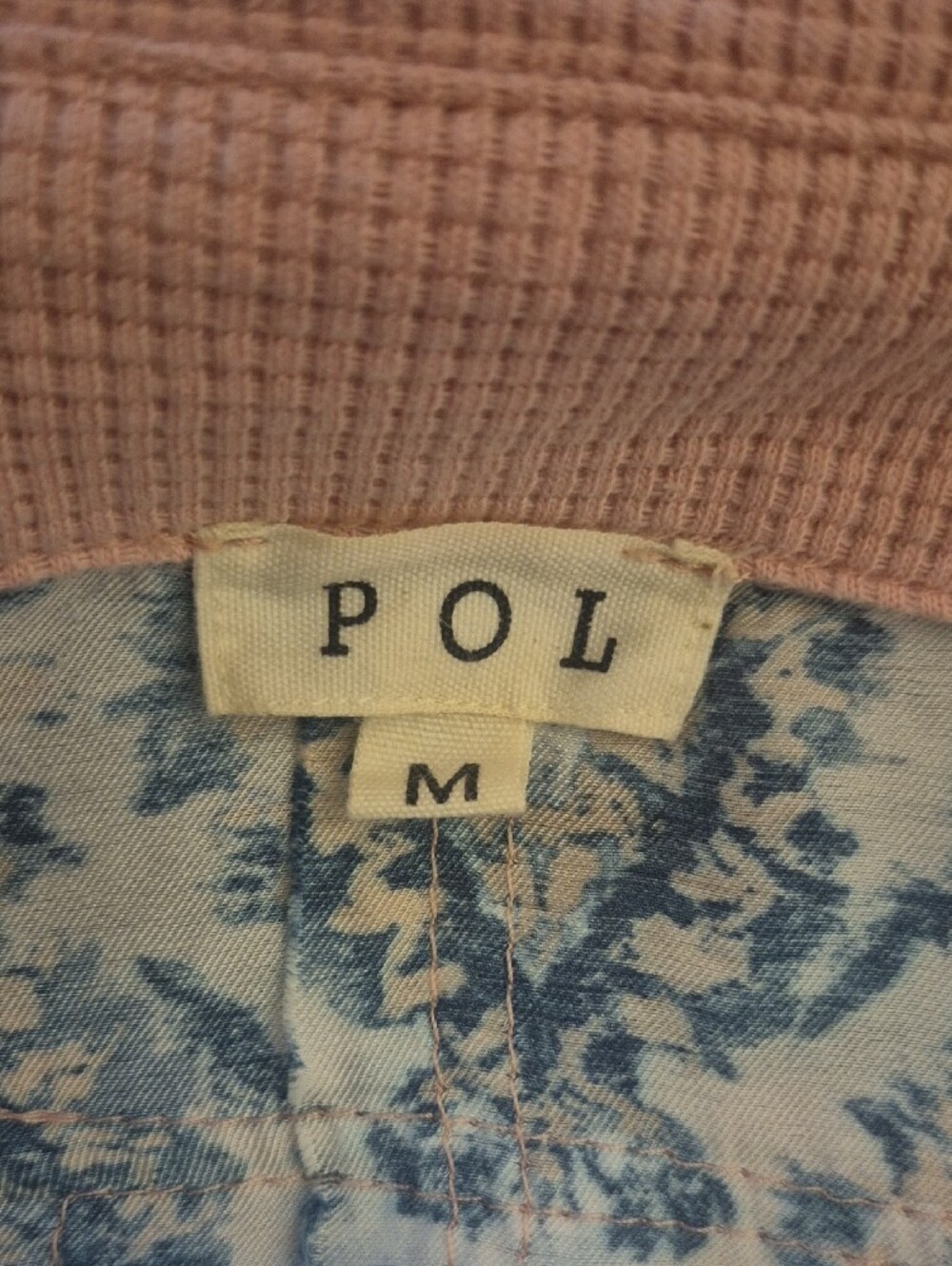 POL Patchwork Floral & Lace Blazer Jacket in Pink, Blue, and Cream - Picture 11 of 13